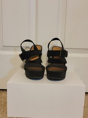 Mossimo Supply Co. Black Platform Strappy Heels
